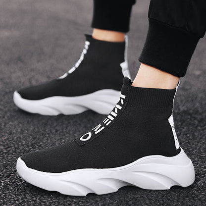All-match High-top Shoes Men's Socks Trendy Shoes