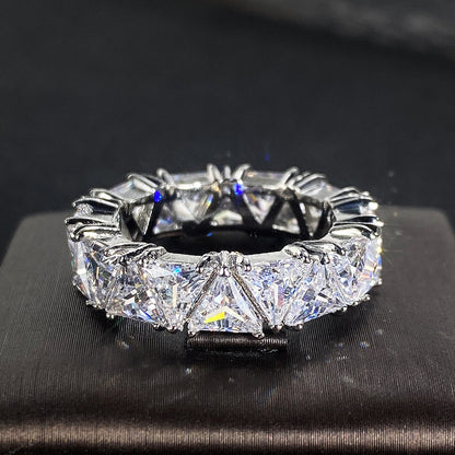 Women's Luxury Titanium Zircon Ring