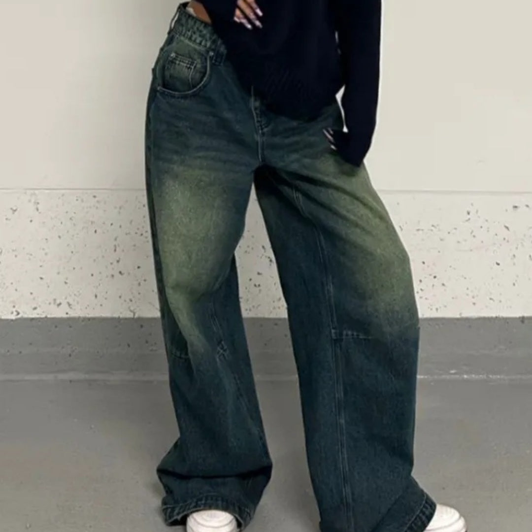 Idle Style Retro Washed Jeans