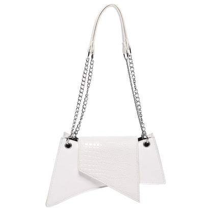 Stone Pattern Patent Leather Glossy New Square Pouch Women