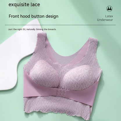Gathered Without Trace Front Closure Underwired Bra