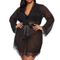 Lace Pajama cardigan lace bathrobe SILK PAJAMA