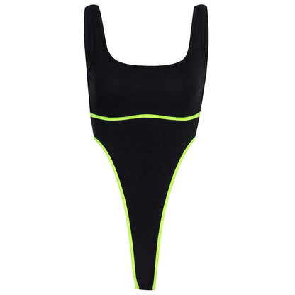 Women's sexy shapewear bodysuit with backless straps