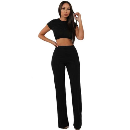 Casual suit female wide-leg pants two-piece suit