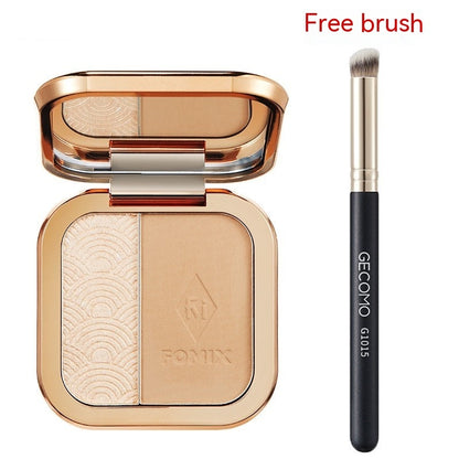 Two-color Highlight Repair Makeup Palette