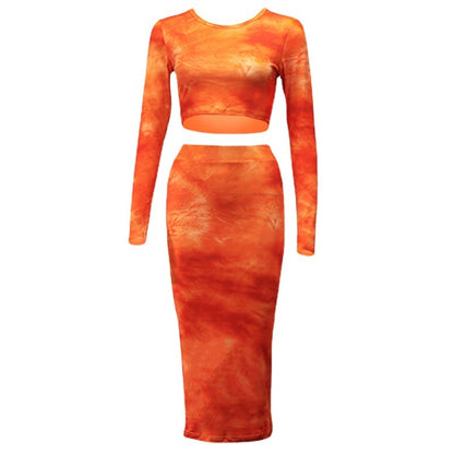 Two-piece Blouse And Skirt Casual Suit Women