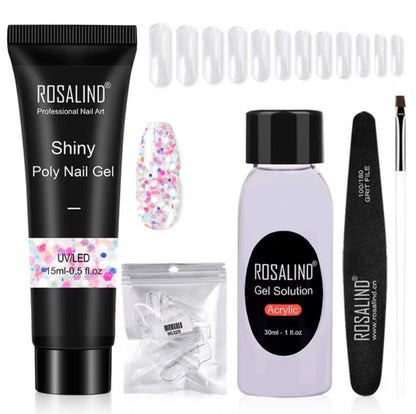 Extension Gel Polish Kit For Manicure Poly Nail Gel Set For