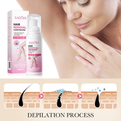 Hair Removal Mousse 100g Hair Removal No Stimulation Silky Skin Cleansing Depilatory Cream