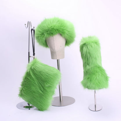 Clutch hair band plush snow boots