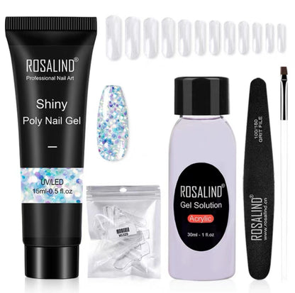 Extension Gel Polish Kit For Manicure Poly Nail Gel Set For