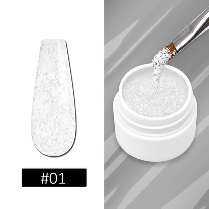 Multicolor Luxury Snowflake Nail Gel Super Shiny