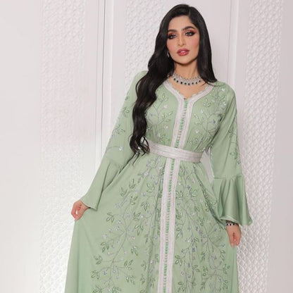 Middle Eastern Hot Diamond Kaftan Robe Dress