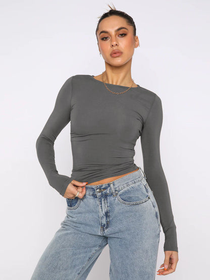 Slim-fit Fashion Long-sleeved Top Base