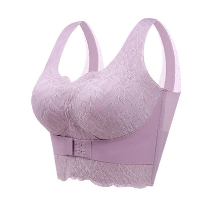 Gathered Without Trace Front Closure Underwired Bra