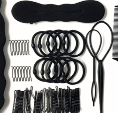 Coiled Hair Tool Braided Hair Coiler Set Coiled Hair Set