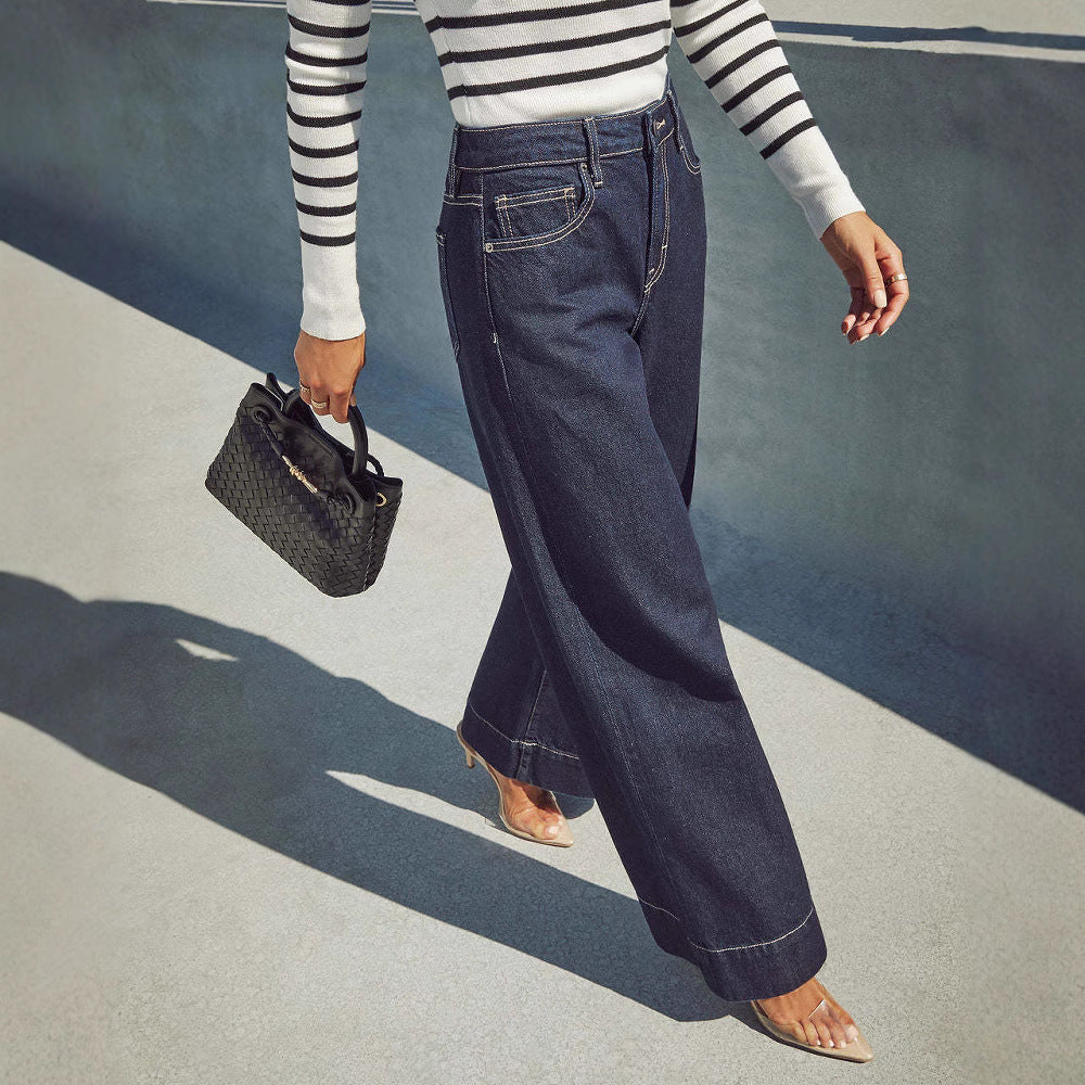 High Waist Long Wide Leg Jeans