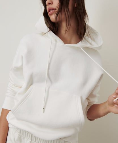 Hooded Drawstring Top Elastic Waist Casual Pants Fashion Fleece Suit