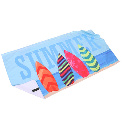 70150 Heat Transfer Printing Microfiber Shawl Portable Quick-drying Bath Towel