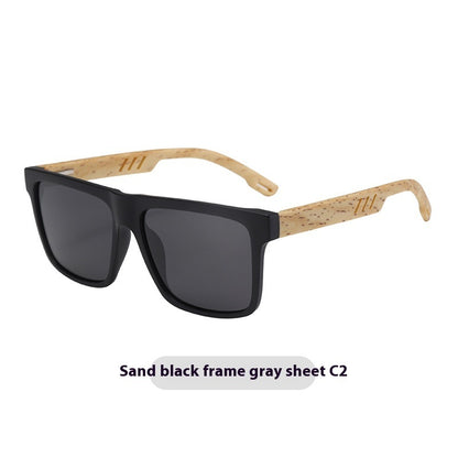 Summer New TR Polarized Wood Grain Sunglasses