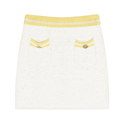 Temperament Sleeveless Vest Knitted Sweater Women's Suit Skirt