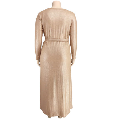 Bronzing vest wide-leg pants long coat