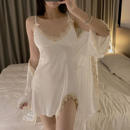 Women's Lace Versatile Modal Pajama Set