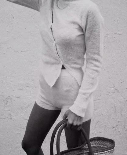 Women's Fashion Irregular Simple Knitting Cardigan