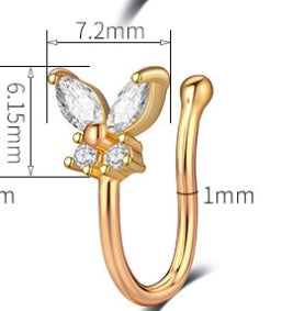 Non-perforated U Nose Clip