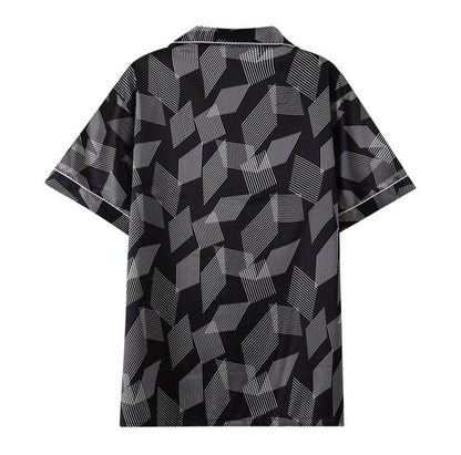 Men S Ice Silk Double Short Suit