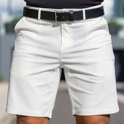 Men's Solid Color Shorts Men's Business Sports Fifth Pants