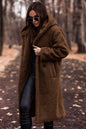 Fashion Long Clean Color Long Sleeve Woolen Women's Coat