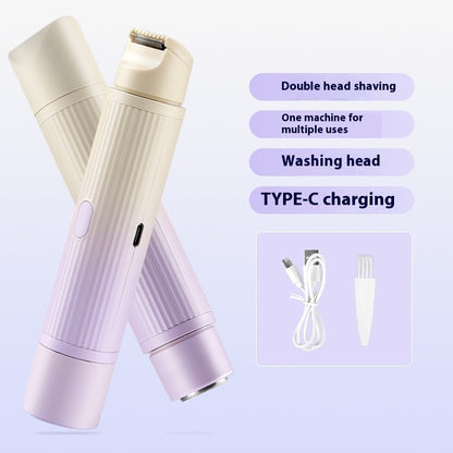 Double-headed Electric Shaver Women's Body Hair Removal Device