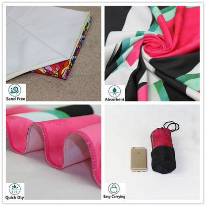 Double sided fast drying rectangular bath towel