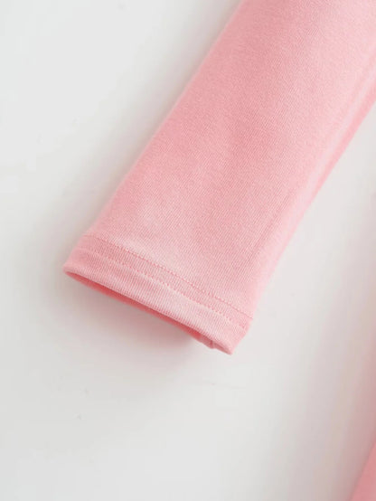 Women's Fashion Pure Color Half Collar Slim-fit Long-sleeved Dress