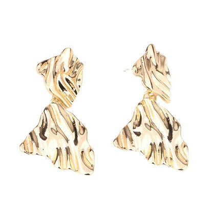 European And American Fashion Exaggerated Irregular Earrings Simple Geometric Female Vintage Earrings