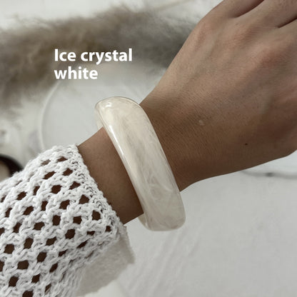 Acrylic Bracelet Exaggerated Ins Style Irregular Translucent