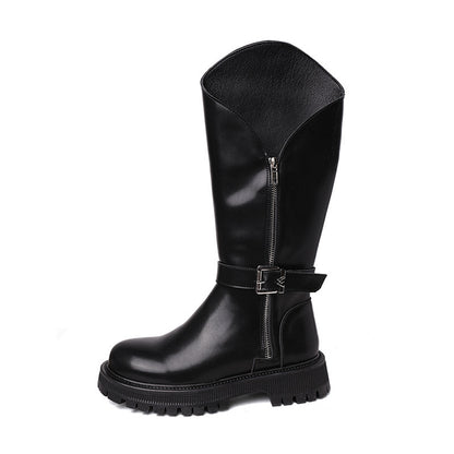 Fashion Ladies Thick-heel Non-slip High-top Knight Boots