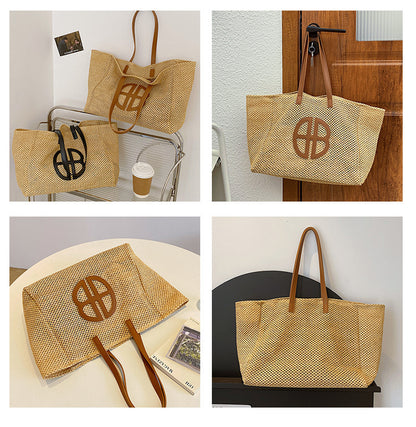 Summer Retro Large Capacity Tote Bag For Women