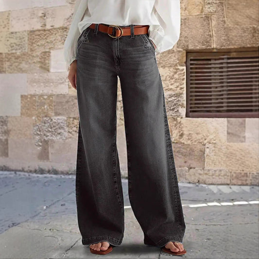 Straight-leg Jeans With Stretch