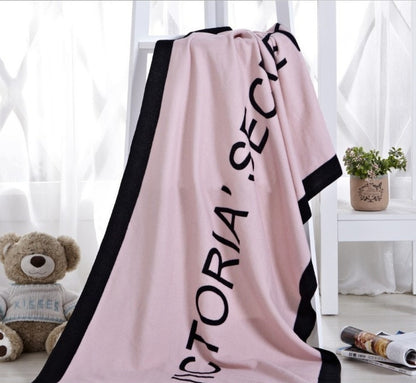Factory Direct Sales Microfiber Bath Towel Letter Beach Towel Reactive Printing
