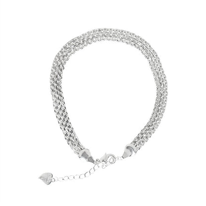 Women's 925 Sterling Silver Vintage Weave Necklace