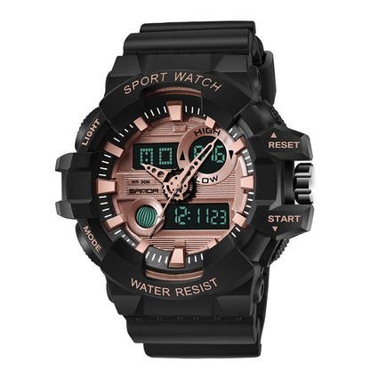 Waterproof men's electronic watch