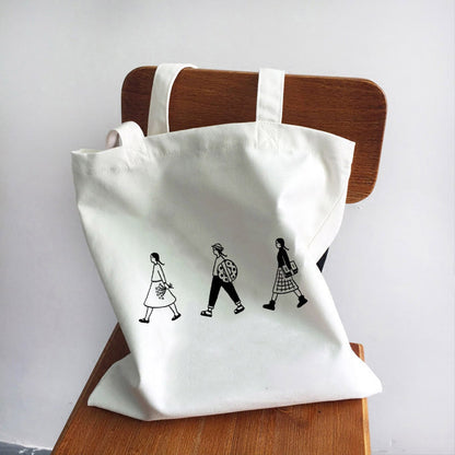 Women's Handbag Canvas Tote Printed Shopping Bag