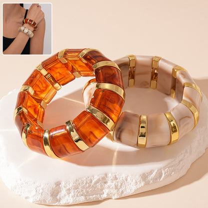 Ins Fashion Acrylic Bracelet Temperament Geometric Jewelry For Women