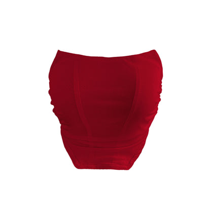 Sexy Backless Retro Tube Top Short Type