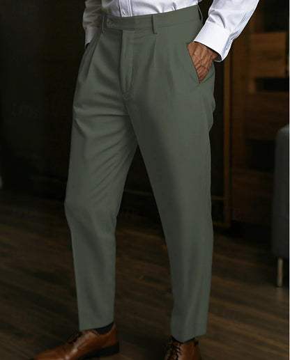 Men's Linen Pocket Flat Comfortable Breathable Trousers