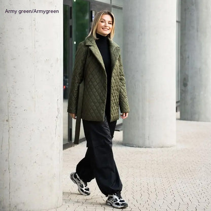 Women's Short Jacket Turn-down Collar Coat Windproof Thermal Cotton-padded Clothes