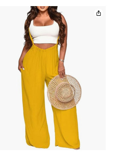 Women's Jumpsuit Casual Loose Sleeveless