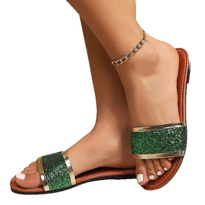 Fashion Casual Plus Size Outdoor Beach Simple Flat Slippers