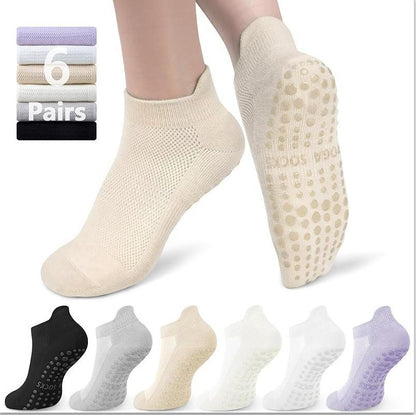 Boneless Mesh Athletic Socks Non-slip Silicone Indoor